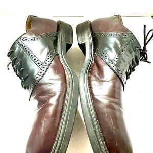 Men’s Bostonian Strada shoes dress burgundy black 9 M